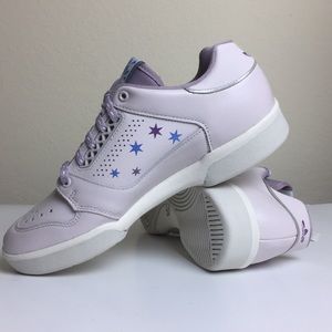 NWT Adidas Salmcourt lilac Sz 7